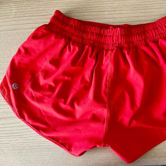 Lululemon Women's Red Running Shorts - Picture 1 of 2